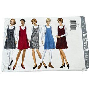 Butterick Classics 4147 Sewing Pattern 6-8-10 Misses' Petite Jumper & Top